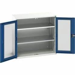 Hoge Kast Verso 1050x550x1000mm Met Raamdeur En 2 Legborden - BOTT