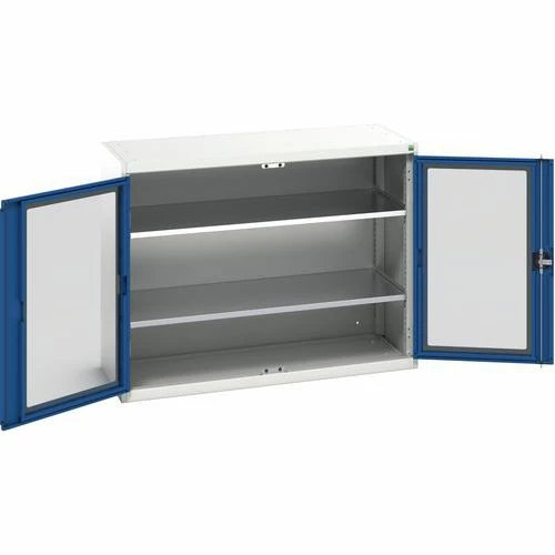 Hoge Kast Verso 1300x550x1000mm Met Raamdeur En 2 Legborden - BOTT 4 Hoge Kast Verso 1300x550x1000mm Met Raamdeur En 2 Legborden - BOTT - Afbeelding 2